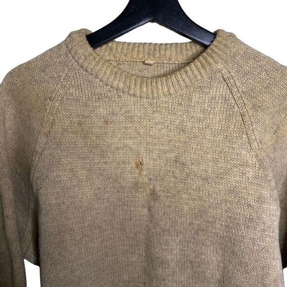 Vintage 60s Heavy Wool Sweater Medium - Picture 2 of 5